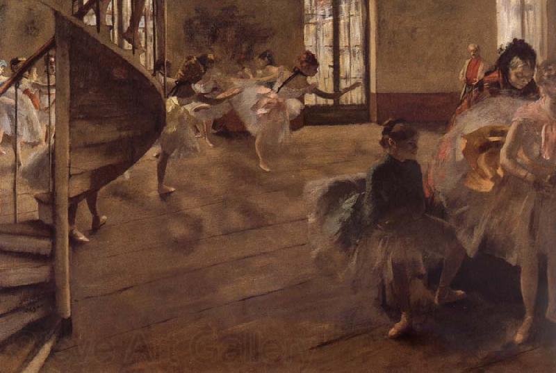 Edgar Degas Balletrepetitie